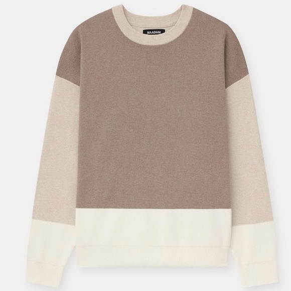 NAADAM Beige and Cream Knit Sweater - Picture 3 of 7